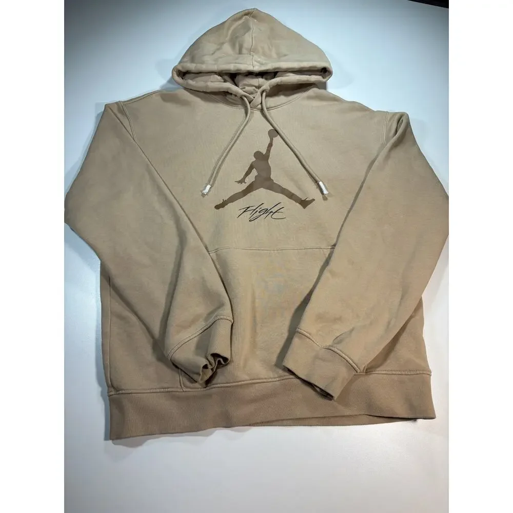 Jordan FLIGHT Men's Small Tan Jumpman Pullover Hoodie